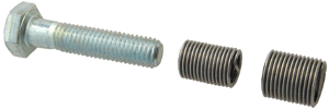 Wire thread insert in wire thread insert with screw